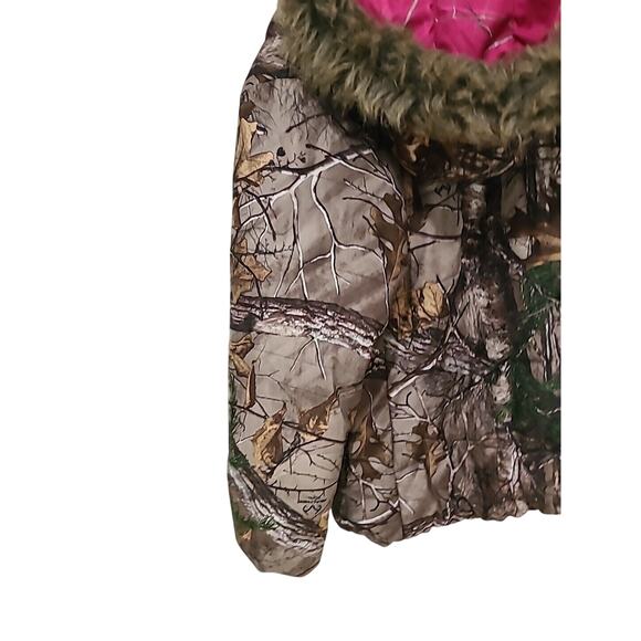 Real Tree Xtra Hoodie Puffer Jacket Womens 2XL Camouflage Hunting - Picture 7 of 8